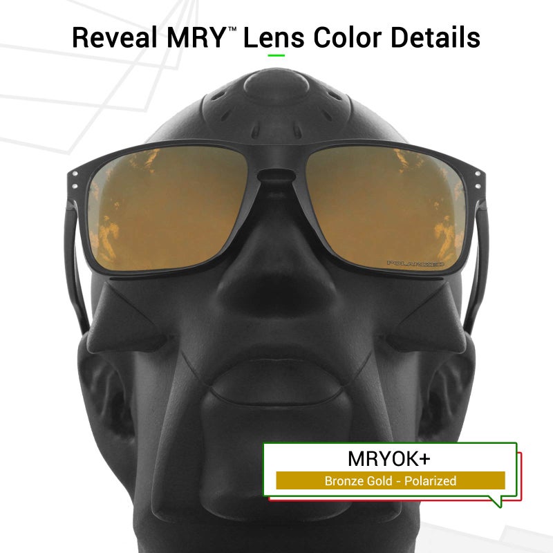 Mryok عدسات استبدال مريوك+ المستقطبة لأوكلي هولبروك OO9102 - برونز ذهبي - Image 3